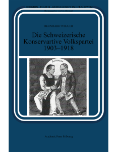 Die Schweizerische Konservative Volkspartei 1903-1918